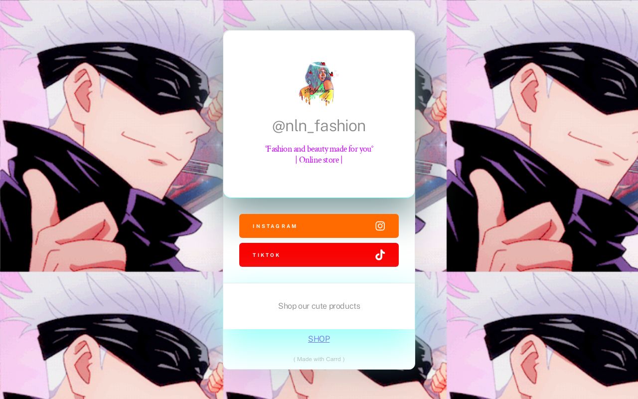 Carrd profile picture for @nln